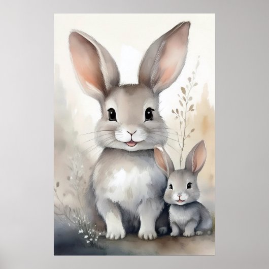 Fantasy Bunny Rabbit Poster (Voorkant)