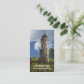 Fantasy Business Cardwith Towers Visitekaartje (Staand voorkant)
