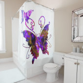 Fantasy Butterflies Douchegordijn (In situ)