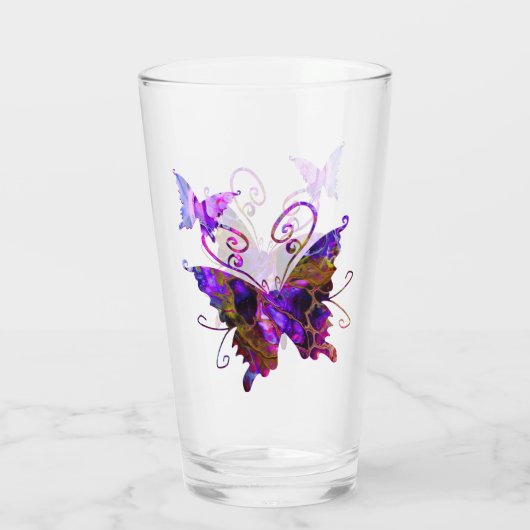 Fantasy Butterflies Glas (Achterkant)