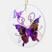 Fantasy Butterflies Keramisch Ornament (Links)