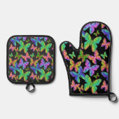 Fantasy Butterflies Ovenwant & Pannenlap Set (Voorkant)