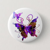 Fantasy Butterflies Ronde Button 5,7 Cm (Voorkant)