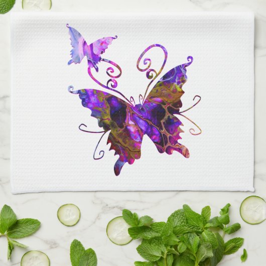 Fantasy Butterflies Theedoek (Gevouwen)