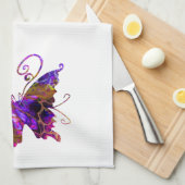 Fantasy Butterflies Theedoek (Quarter Fold)