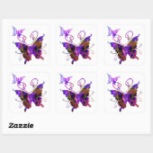 Fantasy Butterflies Vierkante Sticker (Vel)