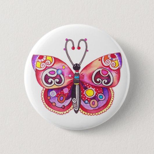 Fantasy Butterfly Button (Voorkant)