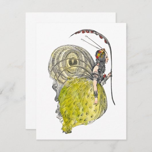 Fantasy Butterfly Fairy met Wings (Voorkant / Achterkant)