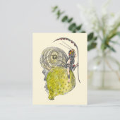 Fantasy Butterfly Fairy met Wings Briefkaart (Staand voorkant)