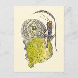 Fantasy Butterfly Fairy met Wings Briefkaart
