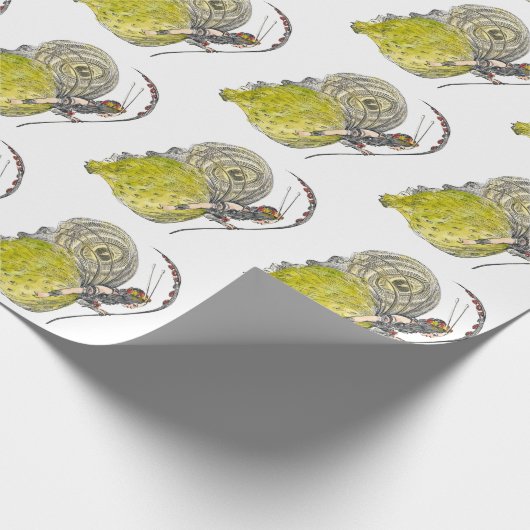  Fantasy Butterfly Fairy met Wings Cadeaupapier (Hoek)