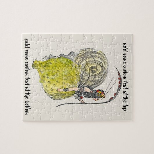  Fantasy Butterfly Fairy met Wings Legpuzzel (Horizontaal)