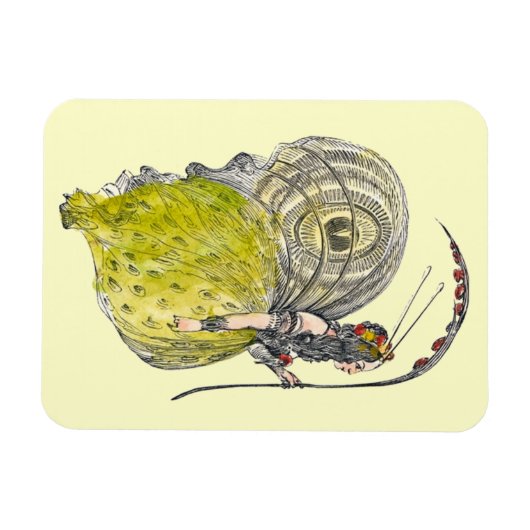 Fantasy Butterfly Fairy met Wings Magneet (Horizontaal)