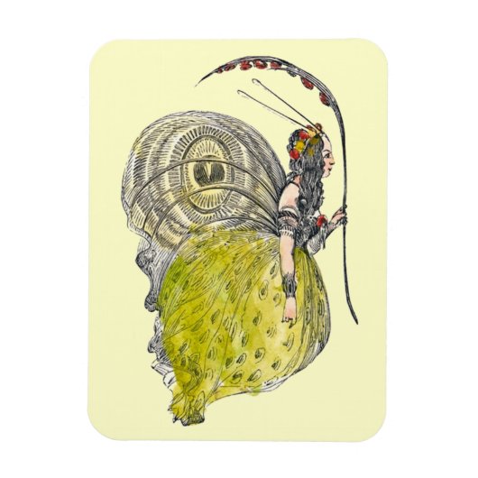  Fantasy Butterfly Fairy met Wings Magneet (Verticaal)