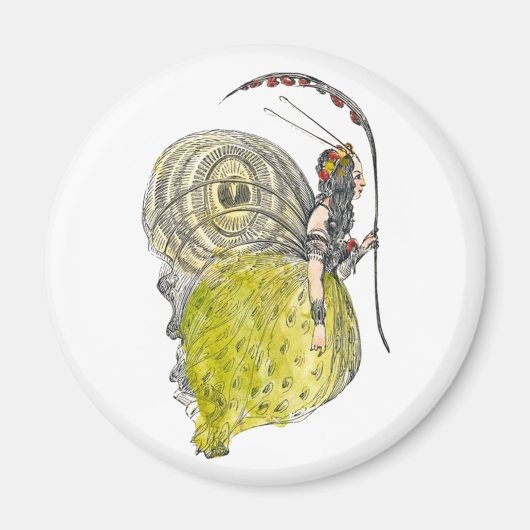  Fantasy Butterfly Fairy met Wings Magneet (Voorkant)