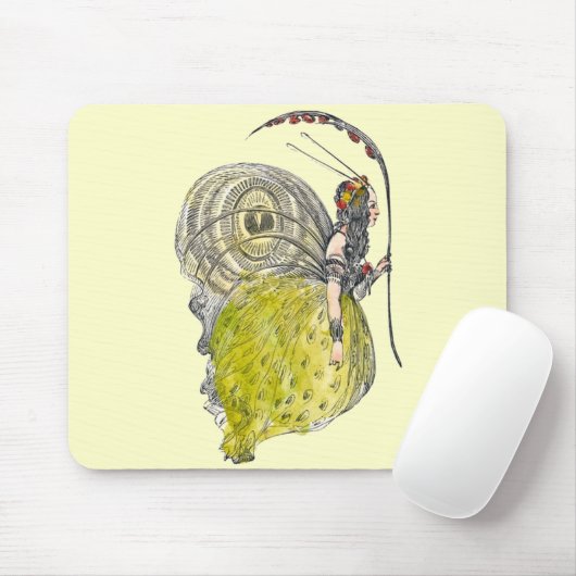 Fantasy Butterfly Fairy met Wings Muismat (Met muis)