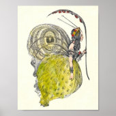 Fantasy Butterfly Fairy met Wings Poster (Voorkant)