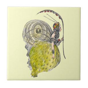 Fantasy Butterfly Fairy met Wings Tegeltje