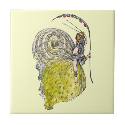  Fantasy Butterfly Fairy met Wings Tegeltje (Voorkant)