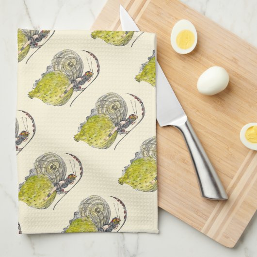  Fantasy Butterfly Fairy met Wings Theedoek (Quarter Fold)