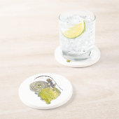  Fantasy Butterfly Fairy met Wings Zandsteen Onderzetter (Zijkant)