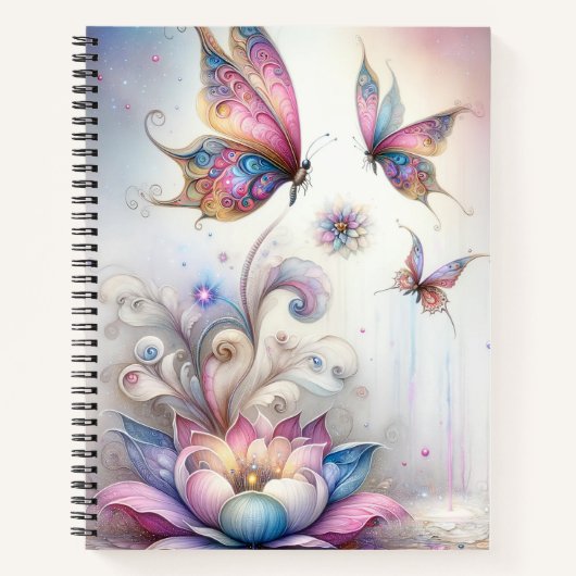 Fantasy Butterfly Journal Notitieboek (Voorkant)