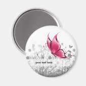 Fantasy Butterfly * kies achtergrondkleur Magneet (Voorkant / Achterkant)