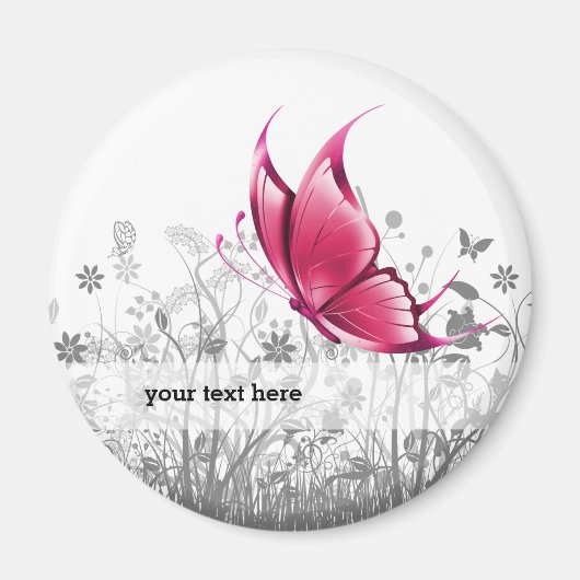 Fantasy Butterfly * kies achtergrondkleur Magneet (Voorkant)