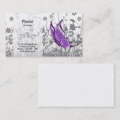 Fantasy Butterfly * kies achtergrondkleur Visitekaartje (Voorkant / Achterkant)