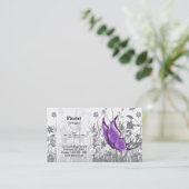 Fantasy Butterfly * kies achtergrondkleur Visitekaartje (Staand voorkant)