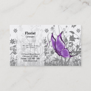 Fantasy Butterfly * kies achtergrondkleur Visitekaartje