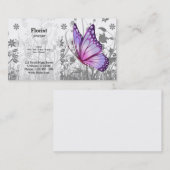 Fantasy Butterfly * kies achtergrondkleur Visitekaartje (Voorkant / Achterkant)