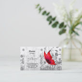 Fantasy Butterfly * kies achtergrondkleur Visitekaartje (Staand voorkant)