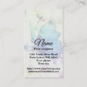 Fantasy Butterfly met Dragonflies-Visitekaartje Visitekaartje (Voorkant)