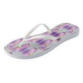 Fantasy Butterfly op Light Grey Teenslippers (Schuin)