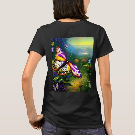 Fantasy Butterfly Reis T-shirt (Achterkant)