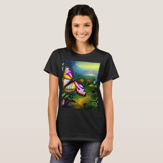 Fantasy Butterfly Reis T-shirt (Voorkant volledig)