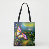 Fantasy Butterfly Reis Tote Bag (Voorkant)