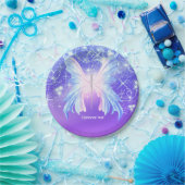 Fantasy Butterfly Roze en Paarse Sparkle Papieren Bordje (Feest)