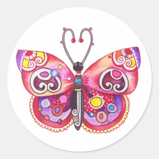 Fantasy Butterfly Sticker (Voorkant)