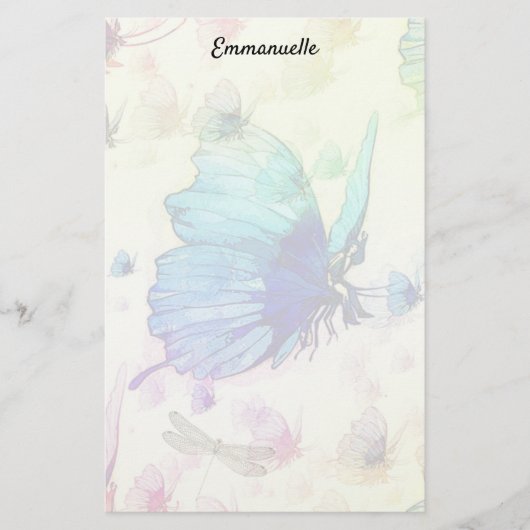Fantasy Buttrflies Briefpapier (Voorkant)