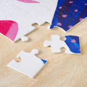 Fantasy Cactussen: decoratief naadloos patroon. Legpuzzel (Zijkant)