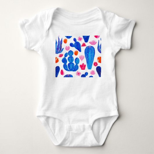 Fantasy Cactussen: decoratief naadloos patroon. Romper (Voorkant)