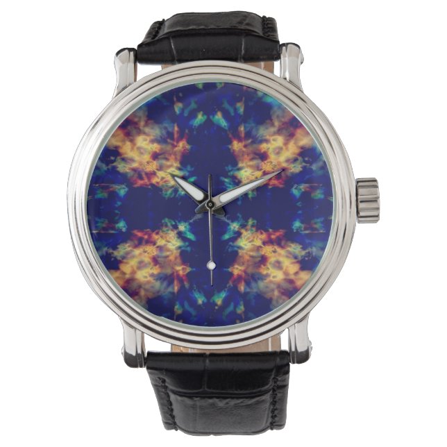 Fantasy caleidoscoop patroon horloge (Voorkant)