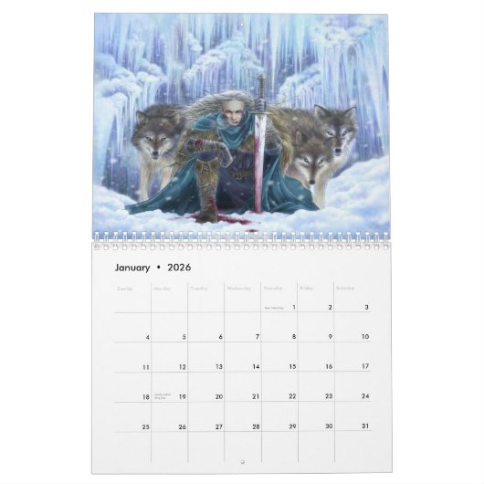 Fantasy Calendar 2013 - Art van Mitzi Sato-Wiuff Kalender (Jan 2026)