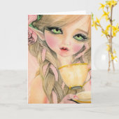 Fantasy Card Kaart (Gele Bloem)