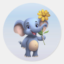 Fantasy Cartoon Elephant Sticker