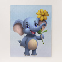 Fantasy Cartoon Olifant Jigsaw Puzzel