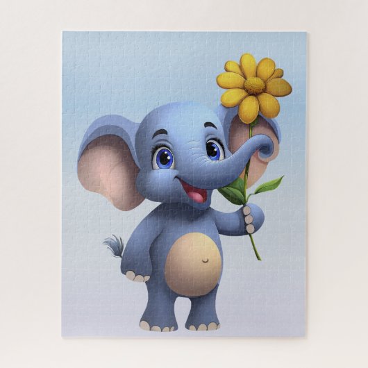 Fantasy Cartoon Olifant Jigsaw Puzzel (Verticaal)