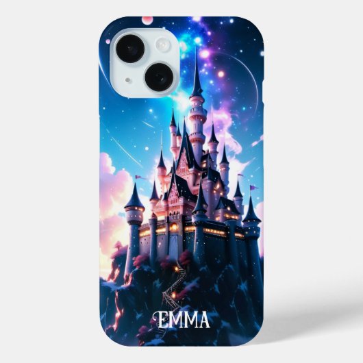 Fantasy Castle Aangepaste naam Case-Mate iPhone Case (Achterkant)